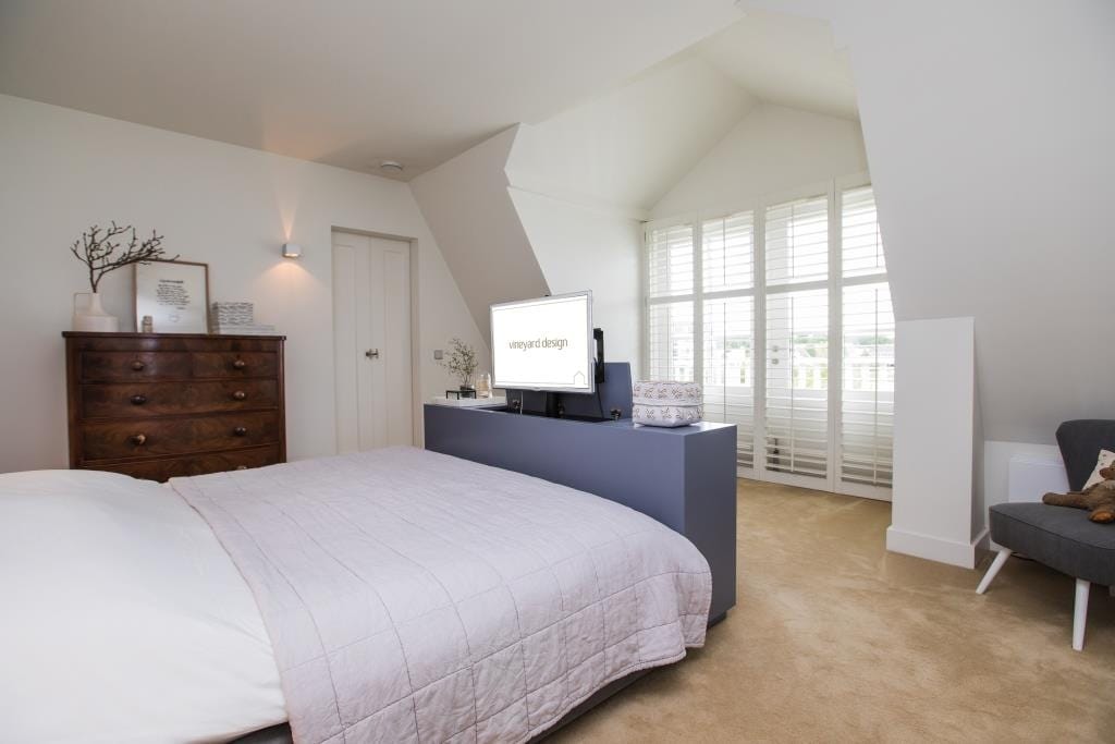 Badkamer & slaapkamer — interieurontwerp door Vineyard Design