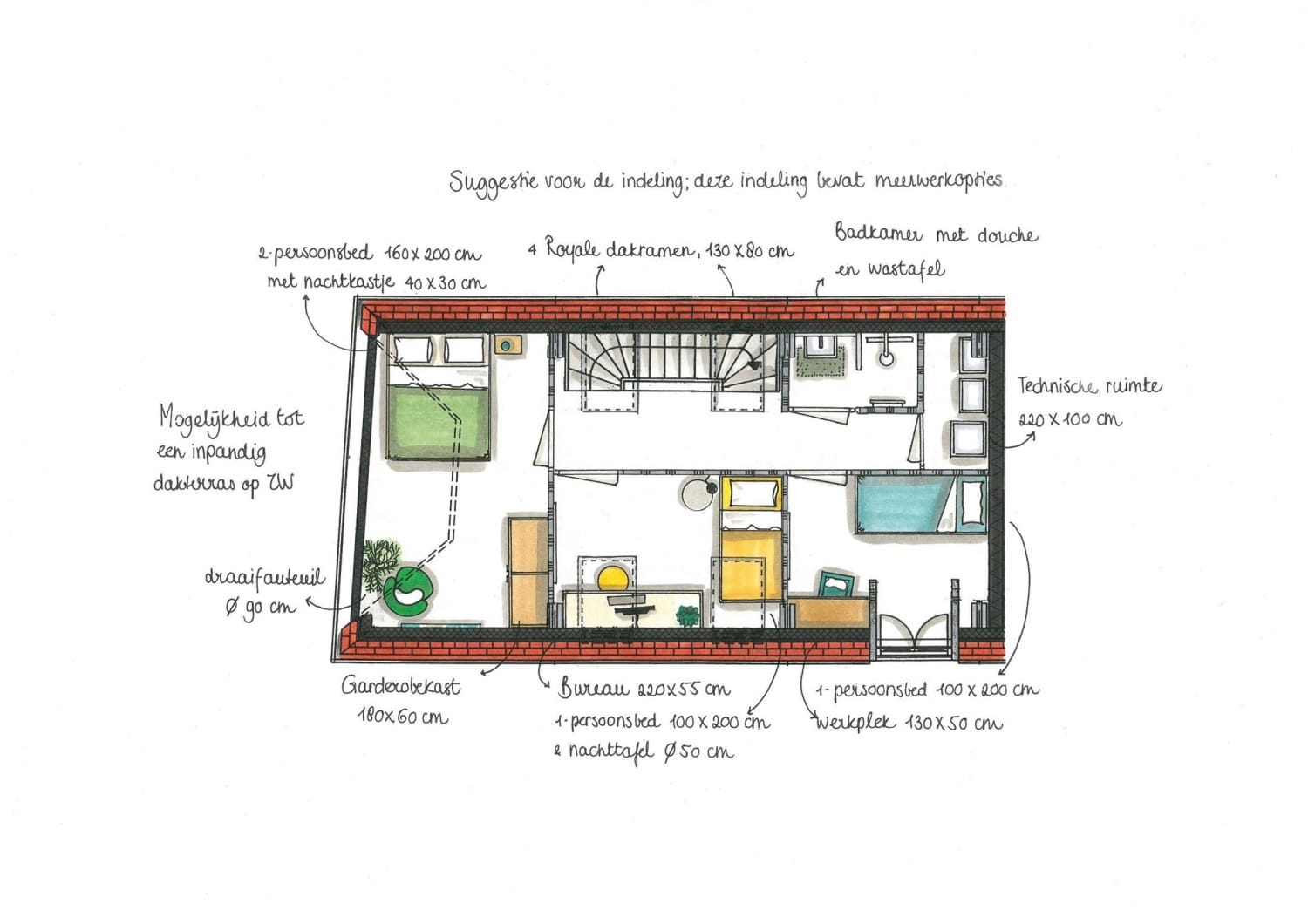 Tekenopdracht verkoopbrochure, Scheveningen — beeld 5 van 6